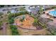 Aerial view of community playground featuring slides, swings and play equipment at 2128 Baldwin Park Dr, Mount Pleasant, SC 29466