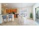 Eat-in kitchen boasts stainless appliances, granite countertops, and bar seating at 2128 Baldwin Park Dr, Mount Pleasant, SC 29466