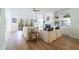 Inviting living room featuring a ceiling fan, fireplace, built-in shelving, and sliding glass doors at 2128 Baldwin Park Dr, Mount Pleasant, SC 29466
