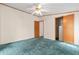 Inviting bedroom with a ceiling fan, providing a relaxing space at 2285 Cooper Store Rd, Moncks Corner, SC 29461