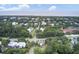 Scenic aerial view of the coastal neighborhood, showcasing its proximity to the beach at 2530 Jasper Blvd, Sullivans Island, SC 29482