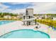 Resort-style pool with slide feature and dedicated lap-swim lanes at 284 Watersglen Dr, Summerville, SC 29486