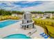 Resort-style community pool with water slide and dedicated lap-swim lanes at 284 Watersglen Dr, Summerville, SC 29486