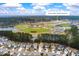 An aerial view of neighborhood near Cane Bay High School and recreational facilities at 341 Iveson Rd, Summerville, SC 29486