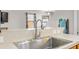 Close-up of a stainless steel kitchen sink with modern faucet and countertop at 341 Iveson Rd, Summerville, SC 29486