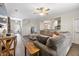 A large, inviting living room with wood floors and a comfortable sectional sofa at 341 Iveson Rd, Summerville, SC 29486