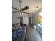 Bedroom with ceiling fan, new wood floors, painted walls and two doors at 342 Early Ln, Summerville, SC 29486