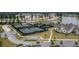 An aerial view of the community tennis courts and new development site at 357 Tupelo Lake Dr, Summerville, SC 29486