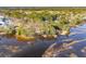 Beautiful aerial view showcases waterfront property and access to the waterway at 3902 Summerton St, Mount Pleasant, SC 29466