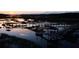 Beautiful aerial view of a dock and waterway at sunset at 3902 Summerton St, Mount Pleasant, SC 29466