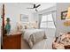 Bright bedroom with gold bed frame and decorative pillows at 400 Hampstead Ct, Summerville, SC 29486