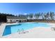 Large community pool with ample seating and a clubhouse, ideal for recreation and relaxation at 400 Hampstead Ct, Summerville, SC 29486