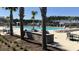 The community pool area includes a grilling station and has plenty of lounge seating at 4368 Ocean Farm Dr, Summerville, SC 29485