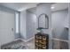 Bright foyer featuring a white door, stylish rug, and decorative cabinet, creating a welcoming entrance to the home at 4618 Moss Ct, Charleston, SC 29420