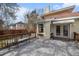A spacious gray back deck with room for seating and overlooks the expansive yard at 4634 O'Hear Ave, North Charleston, SC 29405