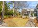 Lush backyard featuring a lawn, large trees, patio and the home's screened porch at 471 Springfield Rd, Mount Pleasant, SC 29464