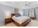 Serene main bedroom with a ceiling fan, soft lighting, and ample space at 471 Springfield Rd, Mount Pleasant, SC 29464