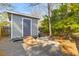 A modern-looking outbuilding, possibly a shed or office, with a ramp and gravel foundation at 471 Springfield Rd, Mount Pleasant, SC 29464