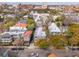 Stunning aerial view of a charming neighborhood with lush greenery and diverse architecture at 48 Montagu St # B, Charleston, SC 29401