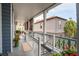 Relaxing porch with views, comfortable seating, and charming plants at 48 Montagu St # B, Charleston, SC 29401