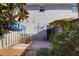 Private backyard patio with a kayak secured to the fence, offering a unique touch at 507 Stinson Dr # 5E, Charleston, SC 29407