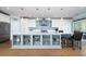 Open kitchen with a central island, stainless steel appliances, and plenty of storage at 520 Sanders Farm Ln, Wando, SC 29492