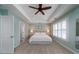 Beautiful main bedroom with tray ceilings, recessed lighting, and neutral decor at 520 Sanders Farm Ln, Wando, SC 29492