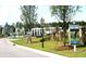 Street view of the Lindera community entrance and dog park at 525 Verdi Dr, Summerville, SC 29486