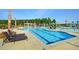 Lindera community pool features lounge seating and a splash pad at 525 Verdi Dr, Summerville, SC 29486