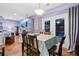 Cozy dining area with French doors and view of the backyard at 5529 Golden Rice Ln, Ravenel, SC 29470