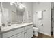 Modern bathroom featuring a marble vanity, sleek fixtures, and ample storage at 60 Fenwick Hall Allee # 728, Johns Island, SC 29455