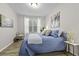 Comfortable bedroom with a stylish bed, bright window, and minimalist decorations at 60 Fenwick Hall Allee # 728, Johns Island, SC 29455