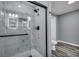 Contemporary bathroom featuring a glass shower with a black shower head at 7461 Church Hill Rd, Hollywood, SC 29449