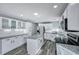 Kitchen with white cabinets, granite countertops, and stainless steel appliances at 7461 Church Hill Rd, Hollywood, SC 29449