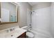 Well-lit bathroom with a single vanity and a shower-tub combination at 801 Balgrove Ct # 801, Mount Pleasant, SC 29466