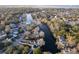 Aerial view of a waterfront community showcasing the waterways that run through it at 810 Harbor Place Dr, Charleston, SC 29412
