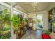 Bright sunroom filled with natural light, stylish furniture, and lush plants at 8120 Shadow Oak Dr, North Charleston, SC 29406