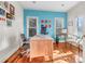 Bright office space with desk, chair, and artistic decor at 904 Watermelon Run, Charleston, SC 29412