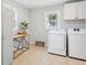 Efficient laundry room with modern washer, dryer, utility sink and natural light at 1079 Lockhart St, North Charleston, SC 29405