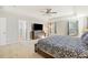 Main bedroom suite with tray ceilings, carpet and ample natural light at 1376 Wild Goose Trl, Summerville, SC 29483