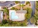 Aerial photo of community pool and clubhouse at 138 Taylor Cir, Goose Creek, SC 29445