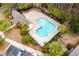 Birds eye view of the pool and clubhouse at 138 Taylor Cir, Goose Creek, SC 29445