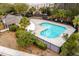 Aerial view of the pool and clubhouse at 138 Taylor Cir, Goose Creek, SC 29445
