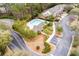 Aerial shot of the community pool and parking at 138 Taylor Cir, Goose Creek, SC 29445
