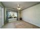Bedroom with a large window and patterned wallpaper at 1529 Wellesley Cir, Mount Pleasant, SC 29466