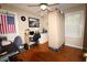 Bedroom with natural light and a ceiling fan and hardwood floors at 1902 Morgan Ave, North Charleston, SC 29406