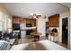 Bright kitchen featuring wood cabinets, tile flooring, and a cozy breakfast nook at 1902 Morgan Ave, North Charleston, SC 29406
