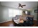 Inviting living area featuring ceiling fan, natural light and comfortable furnishings at 1902 Morgan Ave, North Charleston, SC 29406