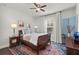 Cozy bedroom with a ceiling fan, a large window and a colorful rug at 2690 Park W Blvd, Mount Pleasant, SC 29466