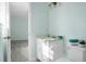 Bathroom showcasing a modern vanity, toilet and doorway to bedroom at 2901 Newport Pl, North Charleston, SC 29420